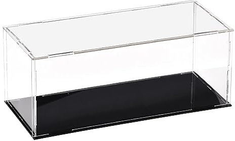 Top-Vigor Acryl Klare Vitrine –25 x 10 x 10cm Staubdichte Schutz Aufbewahrungsbox Zum Zusammenbauen – Präsentationswürfel Für Figuren Spielzeug Sammlerstücke Hausaufbewahrung