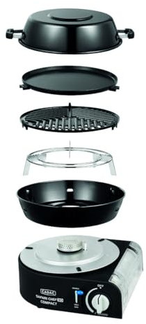 Cadac Barbecue A Gaz Portable Safari Chef 30 Compact Revêtement Anti-Adhésif Camping