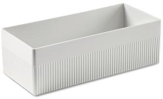 Authentics Bac gerbable Kali L, Boîte de rangement, ABS, blanc, 28.5 x 12 x 9 cm