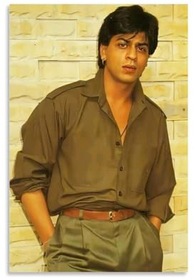 NikZ Shah Rukh Khan Junges Poster, Wandkunst, Gemälde, Leinwand, Geschenk, Wohnzimmer, Drucke, Schlafzimmer, Dekoration, Kunstwerke, 50 x 75 cm