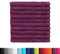BaSaTex Frottee Gästehandtücher 30x50 im 10er Set | Gästetuch 100% Baumwolle Made in Green | Farbe: Lila