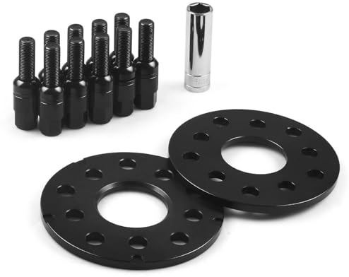 Spurverbreiterungen Für VW Für Jetta Für Golf Für Passat Für Tiguan Für T-Reg 1999-2011 5MM 8MM Auto Rad Spacer Adapter PCD 5x 100 5x112 CB 57,1 MM M14 * 1,5 Distanzscheiben Spurplatten (Farbe : 8m