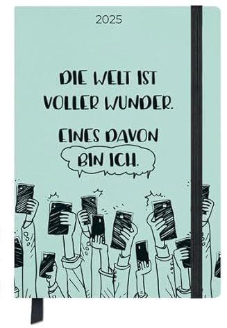 Buchkalender Jahresbegleiter Visual Words - Kalender 2025 - Korsch-Verlag - Eine Woche auf 2 Seiten - Terminplaner - 13 cm x 18,5 cm