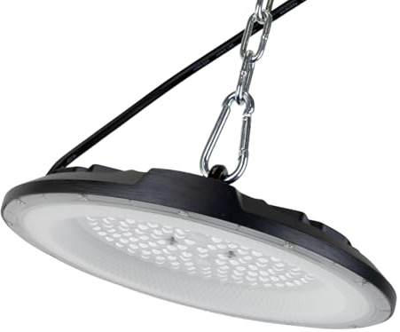 LUXULA LED Hallenleuchte Hallenstrahler UFO High-Bay 100W 10000lm 5000K Neutralweiß IP65 IK08 EPISTAR LEDs - Industriebeleuchtung Werkstatt Lager