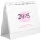 STOBOK Tischkalender 2024–2025 Tischkalender 18 Monate Englischer Stand-Flip- Planer Bürokalender Für Büro Und Zuhause (Juli 2024–Dezember 2025)