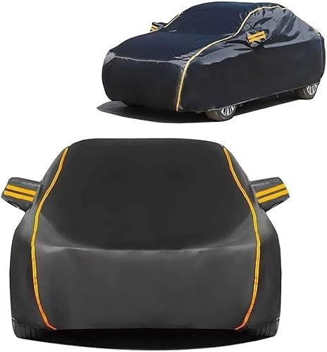 Bache Voiture Anti Grele Exterieur pour Mazda CX-60 (2019-2023), Housse Voiture étanche, Bâche Voiture Respirante, Tissu Oxford, Haute Élasticité Doux, Protection Solaire(Black,with Cotton)