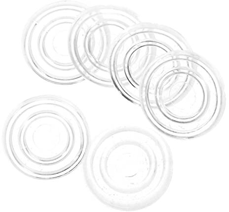 ORFOFE 200stücke Glastisch-stoßfänger Schrankpolster-Punkte Anti-rutsch-möbelpolster Durchsichtig Für Glasrahmen Schutz Ohne Kleber Pp-Kunststoff Glastisch-stoßfänger Schrank-stoßfänger s