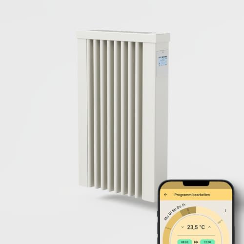 AeroFlow Elektroheizung mit Schamotte Speicherkern FlexiSmart Pro WLAN Fähig App Steuerung (MINI 650)