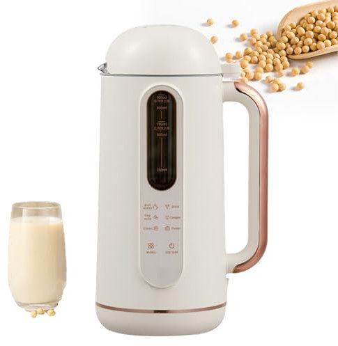 Automatic Nut Milk Maker, Multi-Functional 30Oz/900mL Nut Milk Maker Machine, with Mesh Strainer, Keep Warm, Self Cleaning, for Homemade Almond, Oat, Soy Milk, and Non-Dairy Beverages