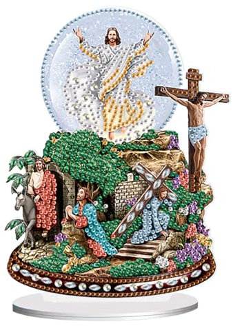 SHEGZHUC Diamond Painting Jesus Christus Diamant Ornamente - Malerei Kunst Stickerei Kreuzstich Tisch Deko Geschenk