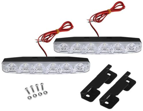 Hxhsgmeh Tagfahrlicht, 6 Superhelle LED-Tagfahrlichter Zur Allgemeinen Modifikation der Autobeleuchtung