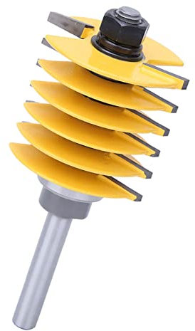 Routeur de Joint de Doigt de Tige de 8 Mm Bit Bit Revêtement Résistant à la Chaleur, Moignage de Travail du Bois Cutter de Joint Tenon, Coupe Forte, Précise, Utilisation Polyvalente pour le Broyage