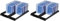 Hama CD Ständer Archivierungssystem (für 44 CD-Leerhüllen, CD Rack zur Aufbewahrung, Organizer rutschfest) schwarz, 48000, 44 CDs (Packung mit 2)