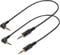 Greluma 2 Stk 30 cm 1/8 Zoll 3,5 mm TRS Klinkenstecker Audiokabel, gerader Stecker auf 90 Grad Winkelstecker, 3,5 mm 3 poliger Stereostecker für Kopfhörer Headset, AUX Kabel