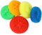 Licsaliwe Plastic Dish Scrubbers, 5Pcs Nylon Dish Scrubber, Plastic Pot Round Non Scratch Mesh Pads for Kitchen Cleaning, Color Random
