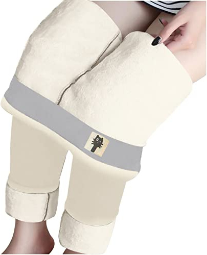 Thermo Leggings Damen mit Taschen Gefüttert Blickdichte Winterleggings mit Weichem Fleece Innenfutter High Waist Thermoleggings Winterhose Elastische Steg-Leggings Workout Fitness Yogahose Grün xl xxs