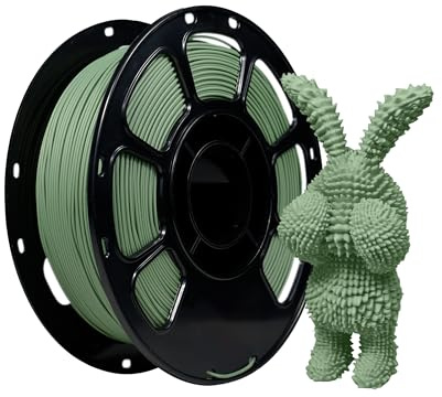 iBOSS Matte PLA Filament 1.75mm Dunkelgrün, Mattes 3D-Drucker-Filament 1kg(2,2 Pfund),Maßgenauigkeit+/- 0,02 mm (Matte Dark Green)