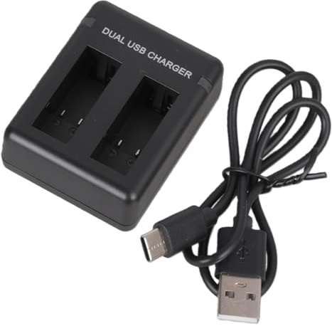 Slot AHDBT501 Akkuladegeräte für Action Kameras Akku Intelligente Ladebox mit LED Anzeigen Netzteil Doppelladegeräte