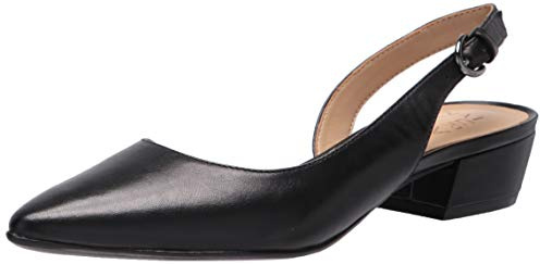 Naturalizer Women's Banks Slingback Pump, Black Leather, 4.5 UK