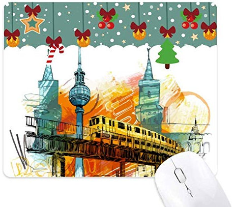 Tokyo Japan Rail Train Tower Mauspad Spiel Büro Matte Weihnachten Gummi Pad