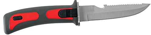 SEAC Bat, Scuba Diving Knife with Safety Grip, Stainless Steel 11.5 cm