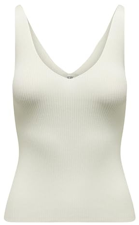 JDY Damen JDYNANNA S/L TOP KNT NOOS Trägershirt/Cami Shirt, Cloud Dancer, XS