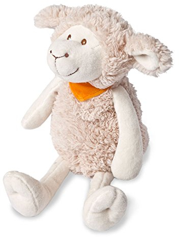GRÜNSPECHT Wärme-Kuscheltier Schaf Papa, Rapssamen-Wärmekissen mit waschbarem Bezug für Kinder, wärmendes Kuscheltier bei Bauchschmerzen & Erkältung (330-V2)