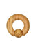 CHICNET Damen Herren Klemmkugel Ring Captive Bead Ball Closure Dehner Expander Ohr Piercing aus Olivenholz Holz in hell braun, Plug Tunnel Größen 6mm bis 16mm 16 mm