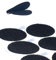 HIMRY 24 pares 50mm Almohadillas Adhesivas Extrafuerte 3M Adhesivo, Redondas de Montaje No Más Clavos, Doble Cara Sólida Ronda Gancho y Bucle Resistentes para Paredes Gafas Metales, Negro KXB5056