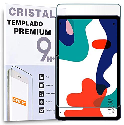 REY Protector de Pantalla para Tablet Huawei MATEPAD 10.4 - MATEPAD New Edition 2021 10,4 - MATEPAD 10,4 2022, Cristal Vidrio Templado Premium