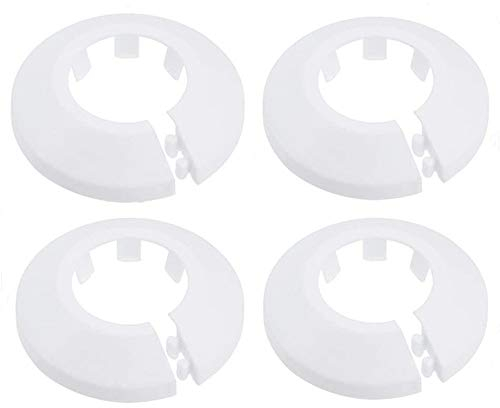 4 pezzi flangia da parete facile installazione in plastica radiatore bocchetta per tubo dell'acqua copertura tubo tubo tubo decorazione collare tubo collare tubo collare tubo decorazione collare tubo