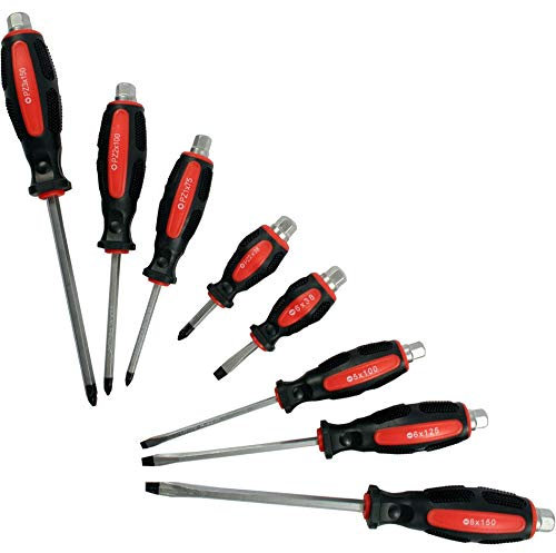 8PC GO Through Screwdriver Tool Set Thru DIY 38-150MM Impact Cap Hammer Magnetic