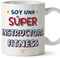 MUGFFINS Tazas para INSTRUCTORA FITNESS mujer - En Español - Soy Súper - 11 oz / 330 ml - Regalo original y divertido