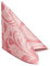 Airlaid-Servietten, Servietten stoffähnlich, trockenes Papier - Einweg-Tischservietten aus strapazierfähigem und praktischem Material - Servietten 40x40 50 Stück, florales rosa Muster