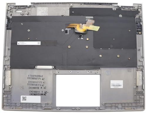Lenovo Hotrod-1 FRU KBD Bezel ASM WLAN Hebrew (Darfon) (Color:, W125954052 (WLAN Hebrew (Darfon) (Color: Titanium, Material: Mg, Hybrid Plastic) 5M11B59928, Cover + Keyboard