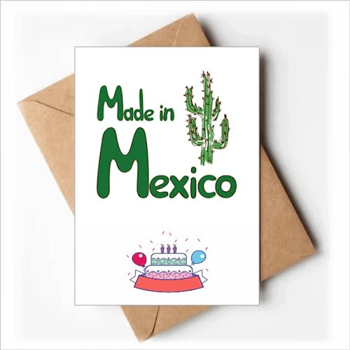 Mexiko Kaktus Landschaft Mexikanische Happy Birthday Grußkarten Umschläge Blanko