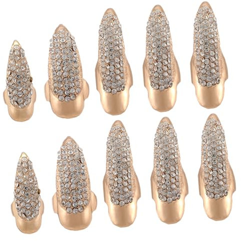 minkissy 20pièces Anneaux De Doigts Style Gothique Punk Avec Décoration De Anneaux Moyens Petits Pour Cosplay Et Événements Spéciaux