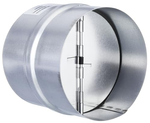 PATIKIL Clapet Anti-Retour, 4 Pouces, Insert d'Écoulement d'Air Pour Tuyau de Ventilation, Obturateur Anti-Refoulement à Sens Unique Pour Ventilateurs d'Extraction de Cuisine