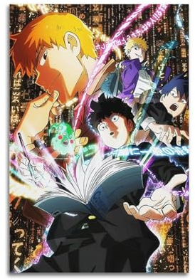 karn Mob Psycho 100 Poster, ästhetische Leinwand, Poster, Raumdekoration, Wandkunst, Poster, Druck, Dekorposter, 30 x 45 cm, ungerahmt