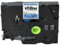 vhbw Schriftband-Kassette kompatibel mit Brother PT D600, D600VP, P700, RL700S, H100LB, H100R, E100, E100VP Etiketten-Drucker 9mm Schwarz auf Blau