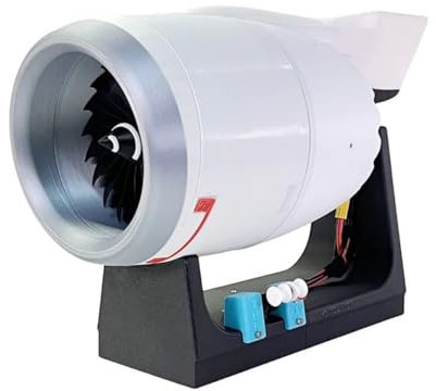TR 900 Turbofan Engine Model Kit, Aircraft Turbofan Engine Model Kits That Run, High Speed Brushless Motor, Mechanical Science Education Assembly Toys Display Model (38cm / 15in)