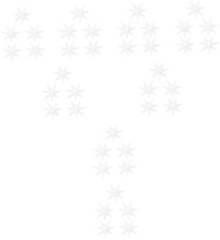 Warmhm 40 STK siebenzackiger Sternanhänger Stern-Deckenlaterne Stern Baumspitze Hochzeitsdekoration Fairy Lights Abdeckung für deckenleuchte zu Hause kreative Lichtabdeckung Weihnachten