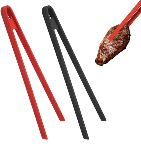 2 Pinze per Forno con Protezione in Silicone,29cm Pinze da Cucina,Antiaderenti per Pinza Barbecue Silicone,Lavastoviglie Pinza per Alimenti Cucina,Pinzette Cucina Barbecue da Resistenti al Calore