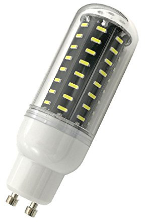 Aoxdi 1 Stück GU10 LED Mais Licht 7W, Kaltweiß, 72 SMD 4014 Gluehbirne Energiesparenden Leuchtmittel GU10 LED Lampen 7W, AC220-240V