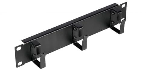 Equip Passe-câble 10 avec Insert annulaire, 1U Noir