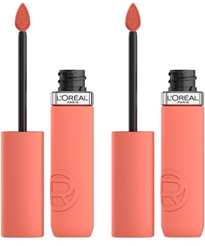 L'Oréal Paris Infaillible Matte Resistance Lippenstift, feuchtigkeitsspendend, matt, samtig, mit Hyaluronsäure 601 Worth It – 2 Kosmetika