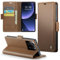 Phernykas Coque pour Xiaomi 13T/13T Pro Étui Portefeuille Cover en Cuir PU Wallet avec Cartes Magnétique et RFID Protection Antivol Folio Housse Xiaomi 13T/13T Pro Case, Brun