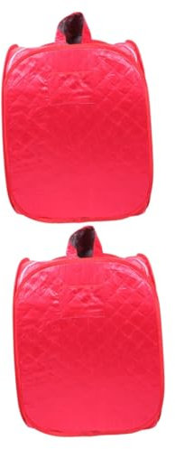 BESPORTBLE 2St Faltbare Dampfbox Home Sauna steam Sauna saunaofen Saunakabine Faltbare Dampfsauna Ganzkörper-Saunazelt Menschen voll Ganzkörper-Dampfsauna Sauna Spa tragbar Satintuch