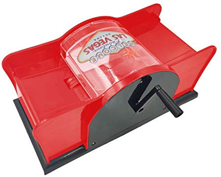 lisutupode Kartenmischer Mit Handkurbel, Kartenmischmaschine Mit Kurbel, Manueller Kartenmischer, Leichter Kartenmischmaschine Manuell, Manuelle Mechanische Bedienung, Für Alle Standard Kartenspiele