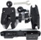 HYS Heavy-Duty Clamp Mount for Two-Way Radios - 360° Adjustable Aluminum Arm with Dual Ball Heads, HT & Shoulder Speaker Mic Belt Clip Holder - Universal Desktop/Pole Mount for Indoor/Outdoor Use